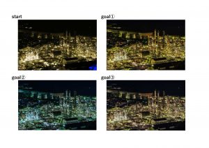 工場夜景レタッチ　before after