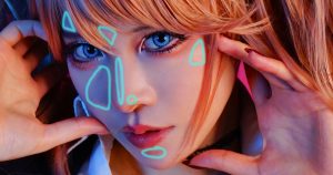 Photoshop　自然なレタッチ　水色残し