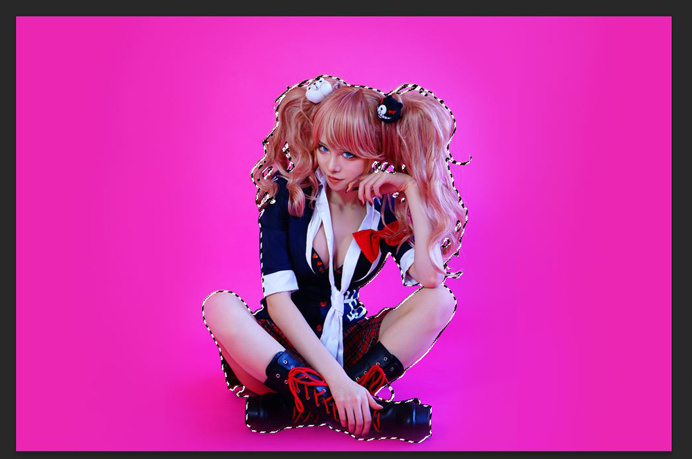 【Photoshop　コスプレレタッチ　背景編】3-2　毛先迄復活